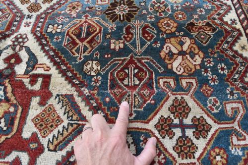 ANTIQUE QASGAI CARPET 259X153CM - ADDITIONAL PHOTO 6