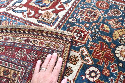 ANTIQUE QASGAI CARPET 259X153CM - ADDITIONAL PHOTO 7