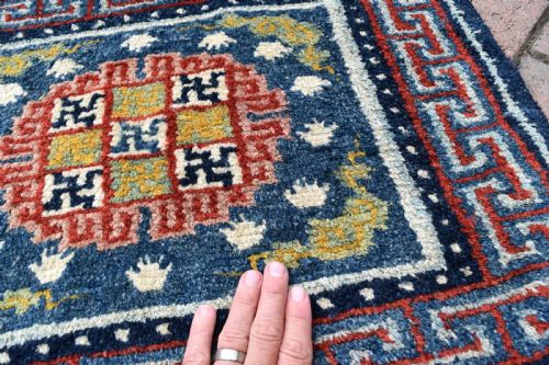 ANTIQUE TIBETAN MEDITATION MAT 68X53CM - ADDITIONAL PHOTO 1