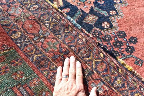 ANTIQUE AFSHAR RUG 149X134CM - ADDITIONAL PHOTO 4