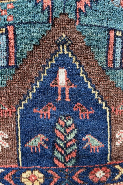 ANTIQUE AFSHAR RUG 149X134CM - ADDITIONAL PHOTO 5