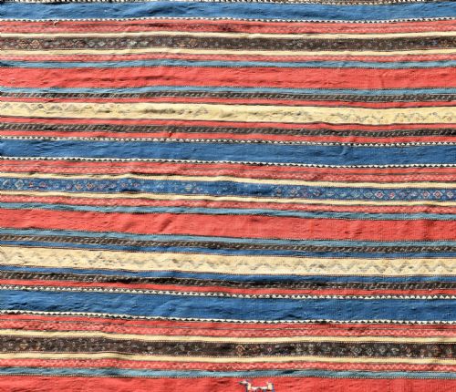 FINE ANTIQUE AZERI KILIM 302X198CM - ADDITIONAL PHOTO 5