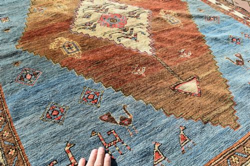 ANTIQUE PERSIAN MEI MEI RUG 185X141 - ADDITIONAL PHOTO 2