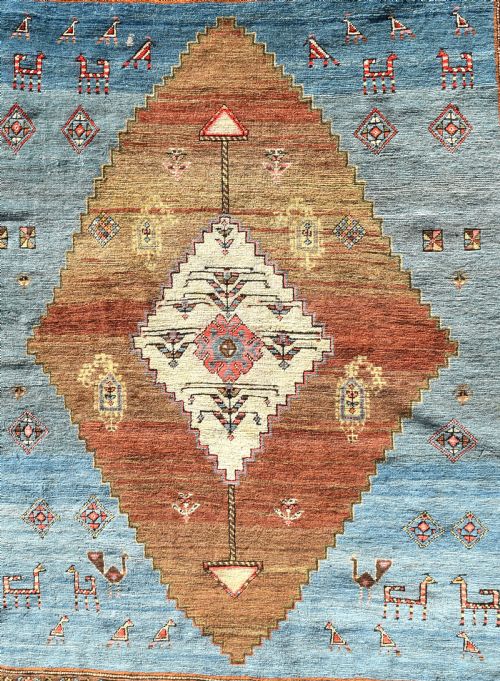 ANTIQUE PERSIAN MEI MEI RUG 185X141 - ADDITIONAL PHOTO 4