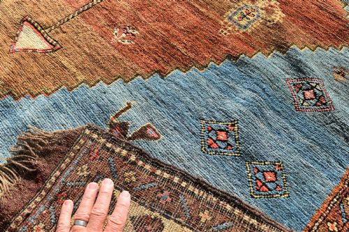 ANTIQUE PERSIAN MEI MEI RUG 185X141 - ADDITIONAL PHOTO 5