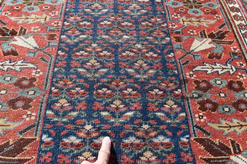ANTIQUE NORTH WEST PERSIAN NARROW RUNNER 407X88CM - ADDITIONAL PHOTO 2