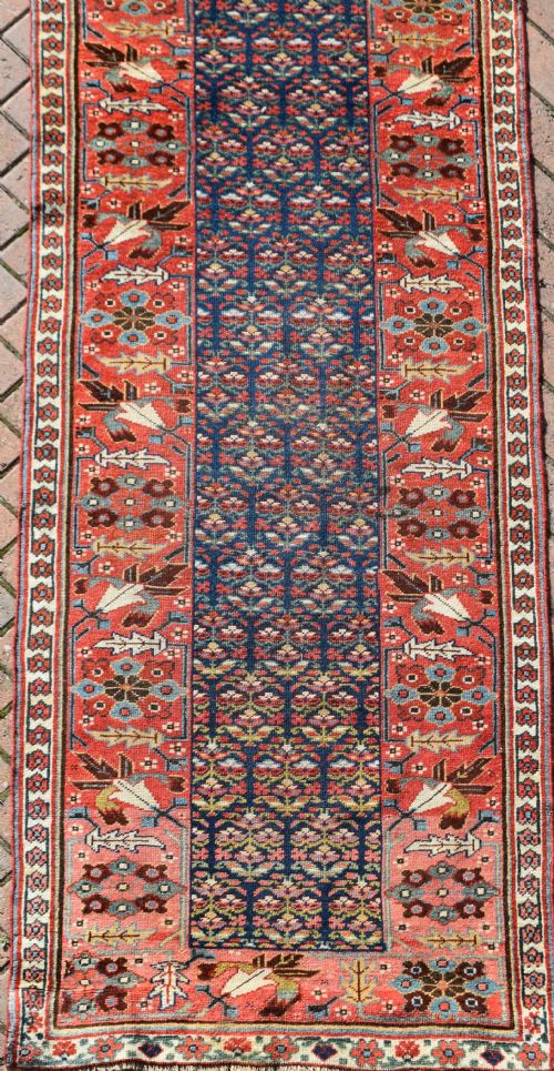 ANTIQUE NORTH WEST PERSIAN NARROW RUNNER 407X88CM - ADDITIONAL PHOTO 8