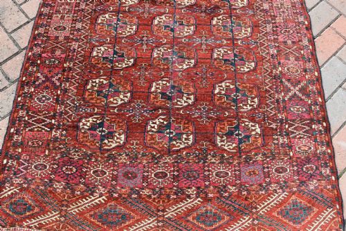FINE ANTIQUE TEKKE TURKMAN RUG 167X110CM - ADDITIONAL PHOTO 1