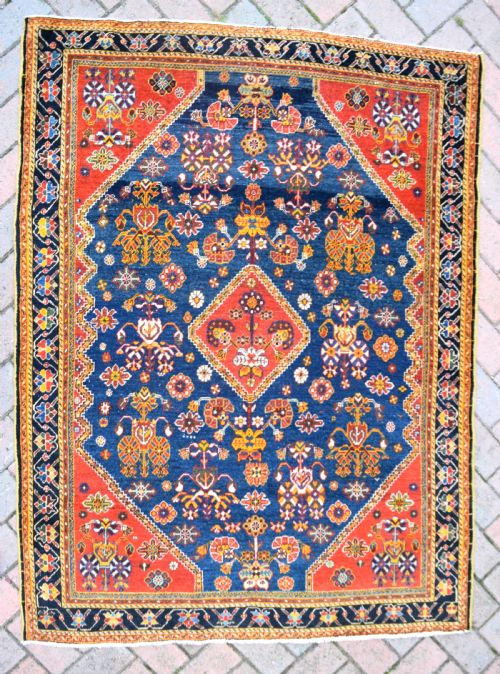 antique abedeh village rug 160x122cm - CATEGORY: ANTIQUE RUGS - DATED 1910
