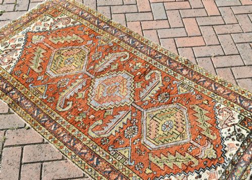 ANTIQUE HERIZ RUG 179X93CM - ADDITIONAL PHOTO 4