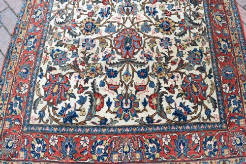 OLD PERSIAN QUM RUG 208X138CM - ADDITIONAL PHOTO 1