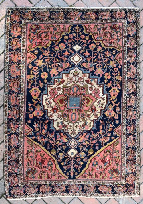 ANTIQUE PERSIAN SAROUK RUG 150X105CM - ADDITIONAL PHOTO 1