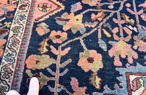 ANTIQUE PERSIAN SAROUK RUG 150X105CM - ADDITIONAL PHOTO 3
