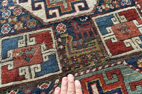 ANTIQUE CAUCASIAN SHIRVAN LONG RUG 304X102CM - ADDITIONAL PHOTO 2