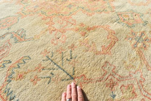 OLD TURKISH USHAK CARPET 366X307CM - ADDITIONAL PHOTO 2