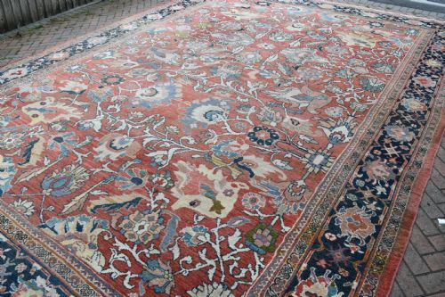 VERY LARGE ANTIQUE ZIEGLER CARPET 545X403CM - ADDITIONAL PHOTO 1