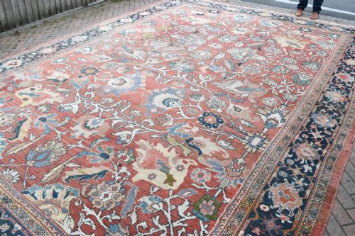 VERY LARGE ANTIQUE ZIEGLER CARPET 545X403CM - ADDITIONAL PHOTO 2