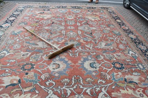 VERY LARGE ANTIQUE ZIEGLER CARPET 545X403CM - ADDITIONAL PHOTO 7