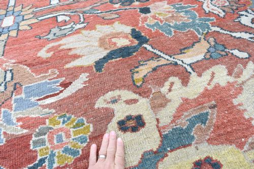 VERY LARGE ANTIQUE ZIEGLER CARPET 545X403CM - ADDITIONAL PHOTO 12