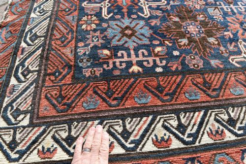 ANTIQUE CAUCASIAN KUBA CARPET 339X186CM - ADDITIONAL PHOTO 1
