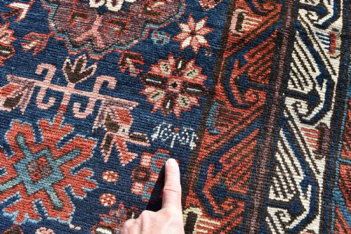 ANTIQUE CAUCASIAN KUBA CARPET 339X186CM - ADDITIONAL PHOTO 7