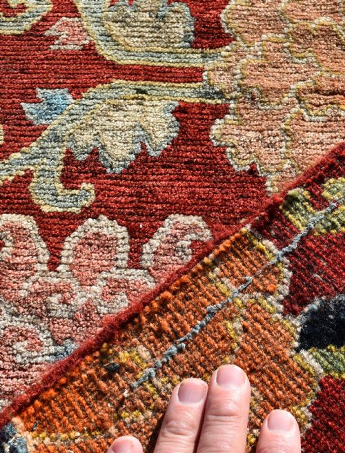 ANTIQUE TIBETAN SEATING MAT 82X56CM - ADDITIONAL PHOTO 4