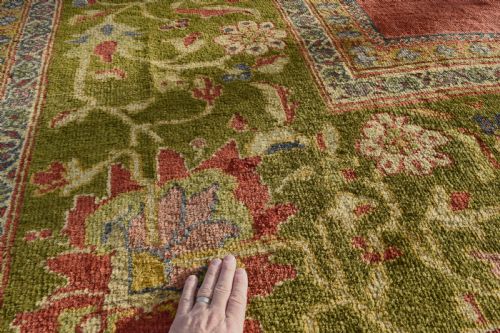 ANTIQUE SULTANABAD CARPET OF LARGE SQUARE PROPTIONS - ADDITIONAL PHOTO 1
