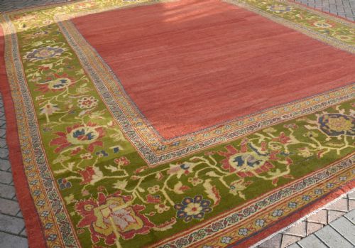 ANTIQUE SULTANABAD CARPET OF LARGE SQUARE PROPTIONS - ADDITIONAL PHOTO 5