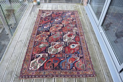 FINE ANTIQUE KHAMSEH TRIBAL RUG 206X104CM - ADDITIONAL PHOTO 1
