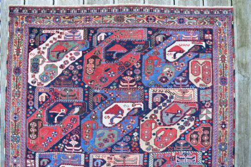 FINE ANTIQUE KHAMSEH TRIBAL RUG 206X104CM - ADDITIONAL PHOTO 9