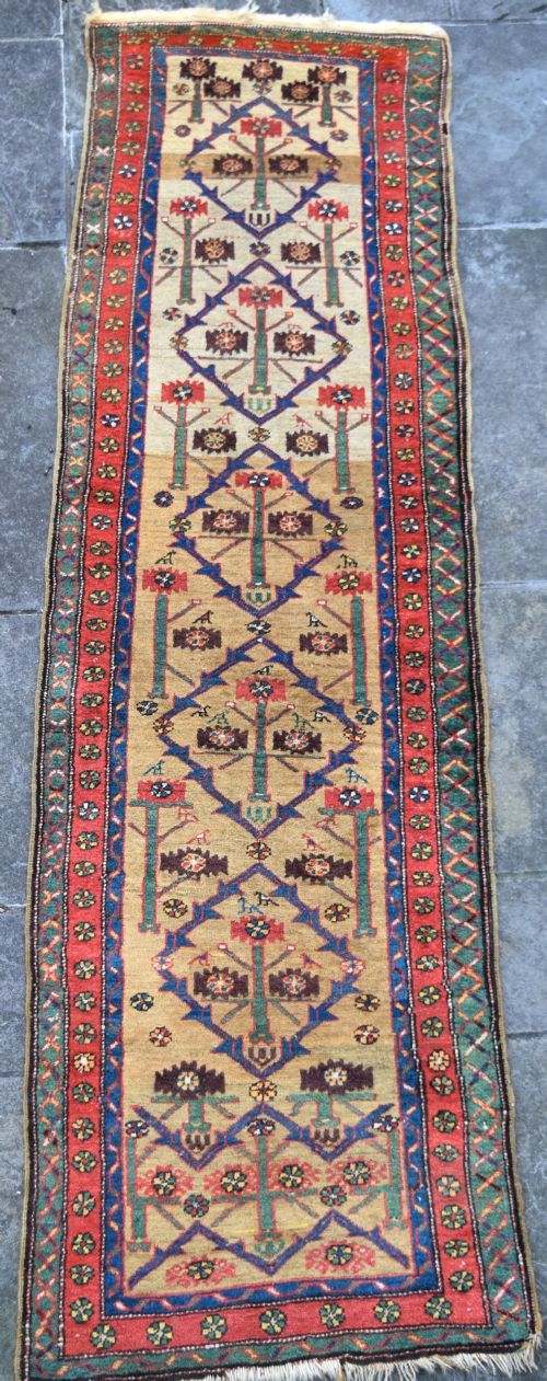 antique meshkin narrow runner 306x86cm - CATEGORY: ANTIQUE RUGS - DATED 1900