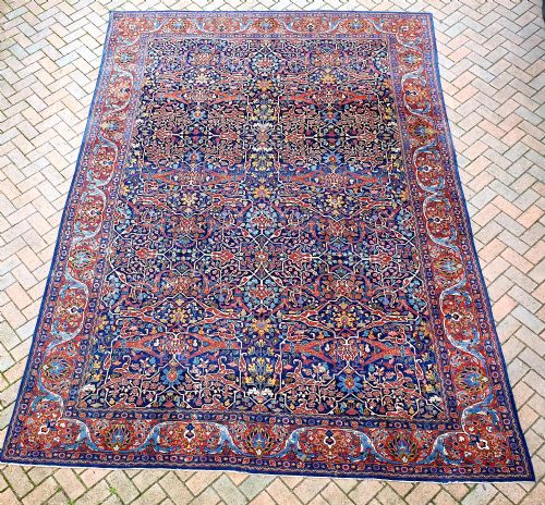 fine antique tabriz carpet 384x279cm - CATEGORY: ANTIQUE RUGS - DATED 1900