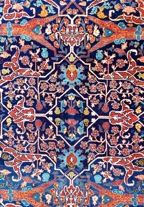 FINE ANTIQUE TABRIZ CARPET 384X279CM - ADDITIONAL PHOTO 2