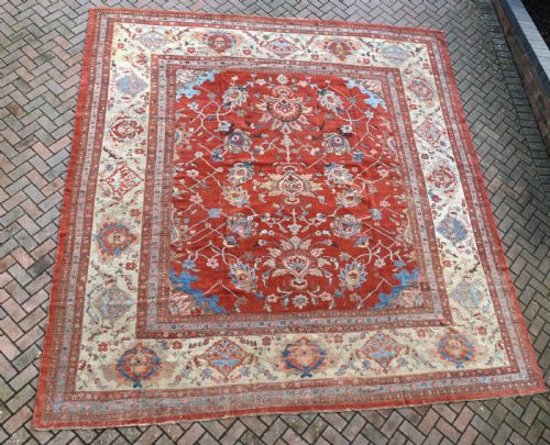 ANTIQUE ZIEGLER CARPET 400X380CM - ADDITIONAL PHOTO 4