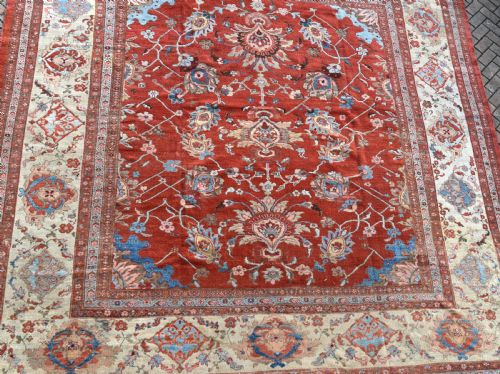 ANTIQUE ZIEGLER CARPET 400X380CM - ADDITIONAL PHOTO 5