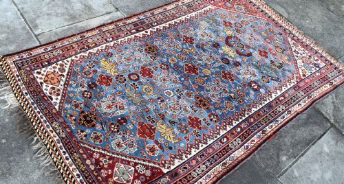 ANTIQUE QASGAI TRIBAL RUG 207X131CM - ADDITIONAL PHOTO 4
