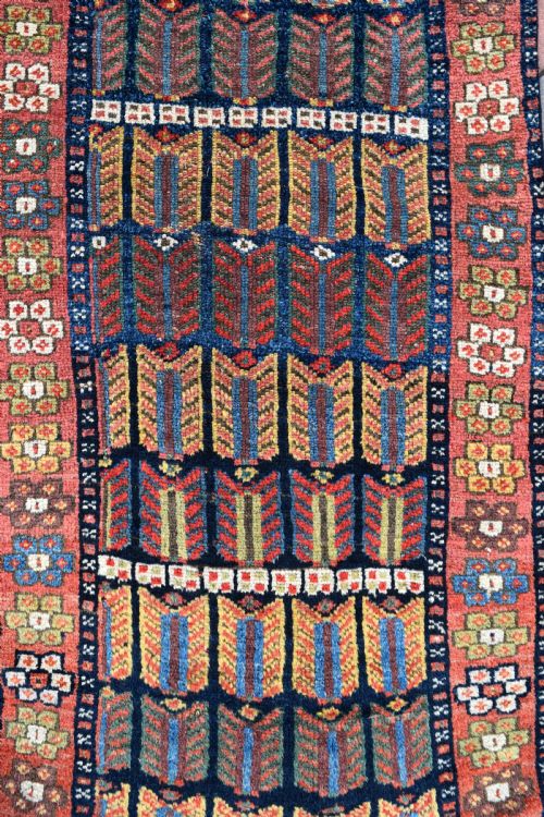 ANTIQUE SINJABI KURD NARROW RUNNER 446X73CM - ADDITIONAL PHOTO 2