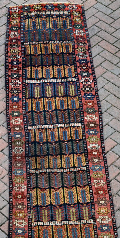 ANTIQUE SINJABI KURD NARROW RUNNER 446X73CM - ADDITIONAL PHOTO 9