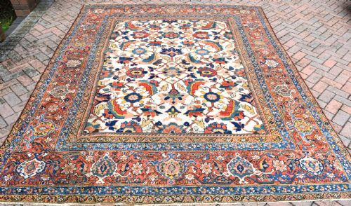 ANTIQUE IVORY GROUND FERAHAN CARPET 307X250CM - ADDITIONAL PHOTO 1