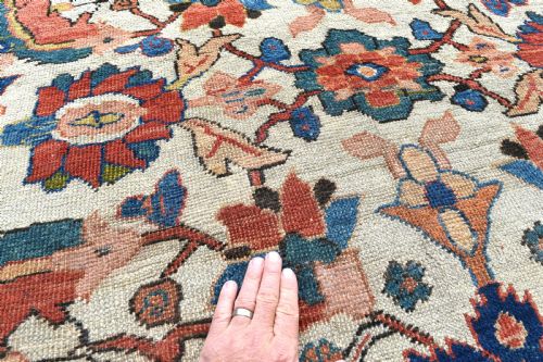 ANTIQUE IVORY GROUND FERAHAN CARPET 307X250CM - ADDITIONAL PHOTO 5
