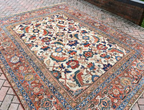 ANTIQUE IVORY GROUND FERAHAN CARPET 307X250CM - ADDITIONAL PHOTO 9