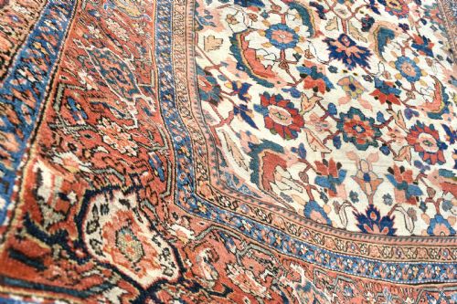 ANTIQUE IVORY GROUND FERAHAN CARPET 307X250CM - ADDITIONAL PHOTO 10