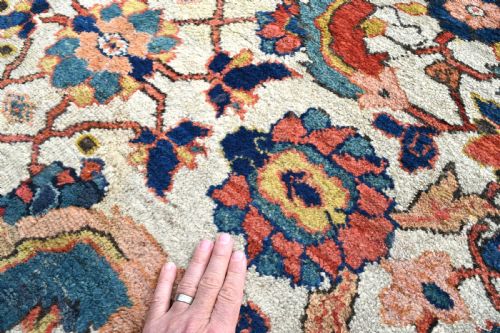 ANTIQUE IVORY GROUND FERAHAN CARPET 307X250CM - ADDITIONAL PHOTO 11