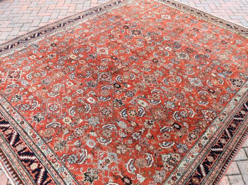 ANTIQUE RED GROUND FERAHAN CARPET 305X208CM - ADDITIONAL PHOTO 3