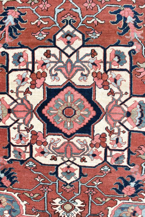 FINE ANTIQUE SMALL FORMAT HERIZ RUG 200X151CM - ADDITIONAL PHOTO 2