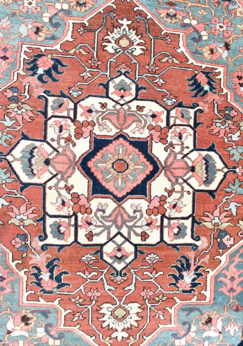 FINE ANTIQUE SMALL FORMAT HERIZ RUG 200X151CM - ADDITIONAL PHOTO 9