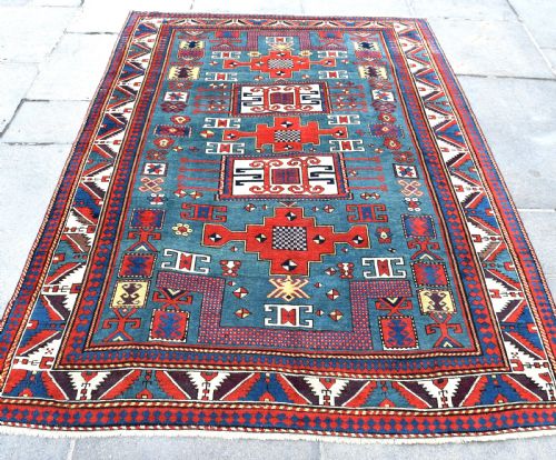ANTIQUE KARACHOPFH KAZAK RUG 234X165 CM - ADDITIONAL PHOTO 1