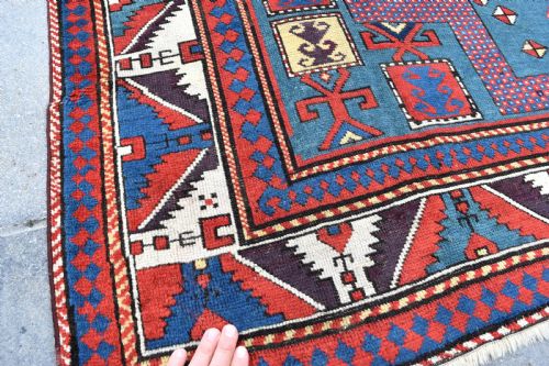 ANTIQUE KARACHOPFH KAZAK RUG 234X165 CM - ADDITIONAL PHOTO 3