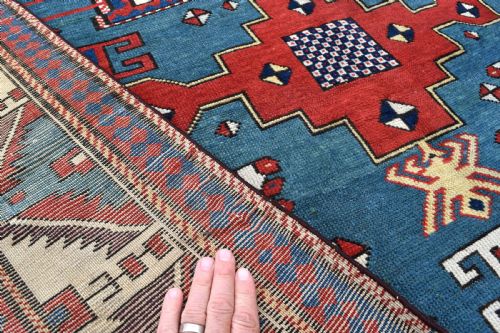 ANTIQUE KARACHOPFH KAZAK RUG 234X165 CM - ADDITIONAL PHOTO 7