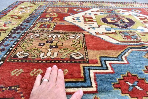 ANTIQUE LORI PAMBAK KAZAK RUG 215X169 CM - ADDITIONAL PHOTO 1
